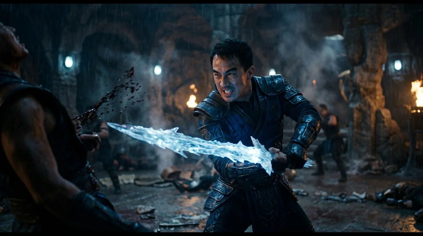 Sub-Zero buz bıçağı film canlı çekim karesi