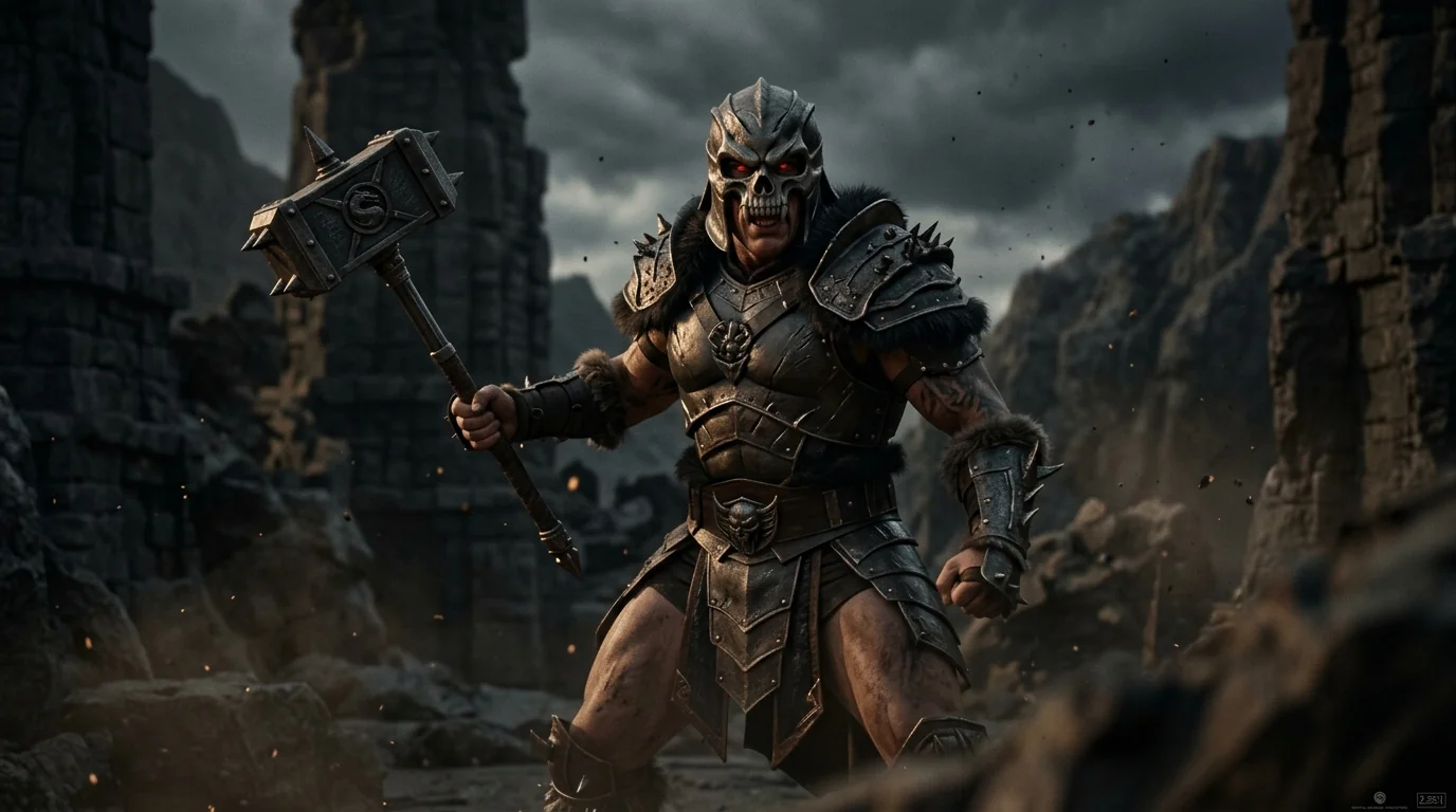 Shao Kahn Outworld imparatoru canlı film karesi