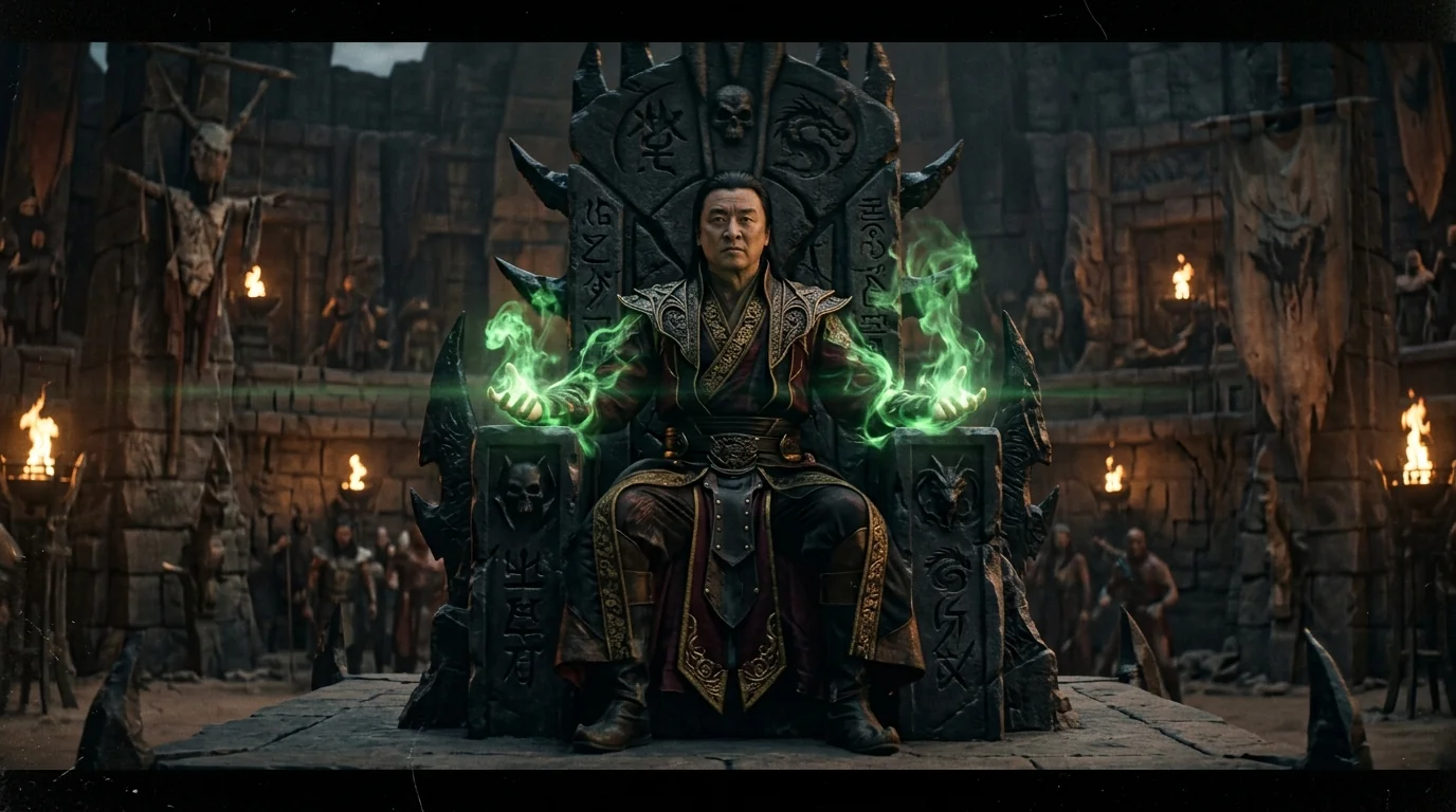 Outworld arena canlı film karesi Shang Tsung